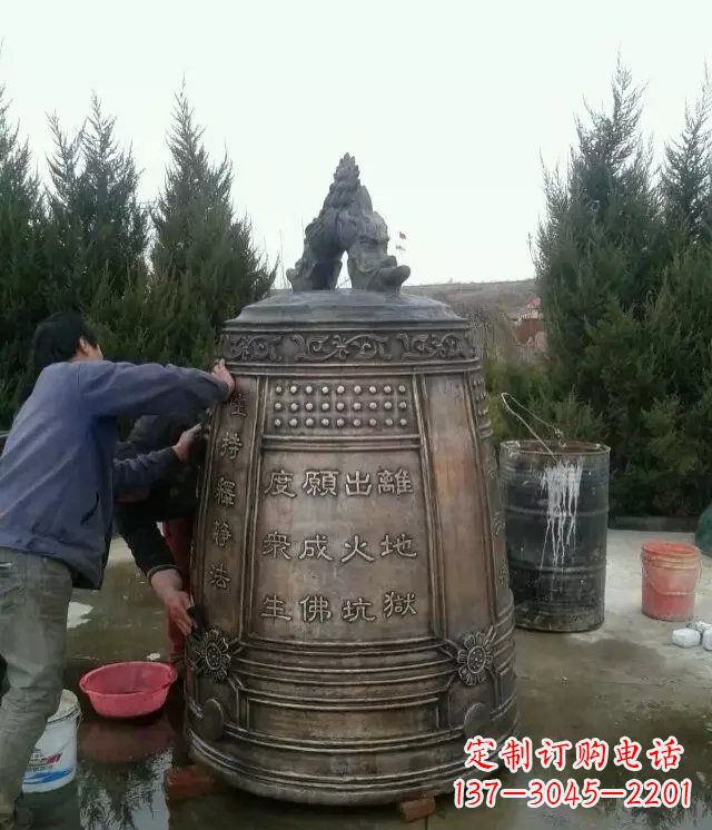 内江大型铜钟寺庙铜雕