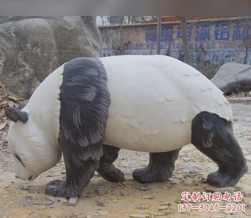内江特色熊猫石雕定制