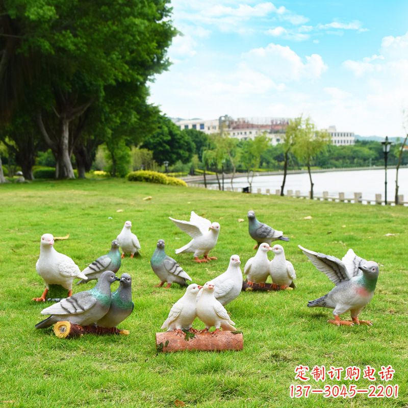 内江大学和平鸽雕塑