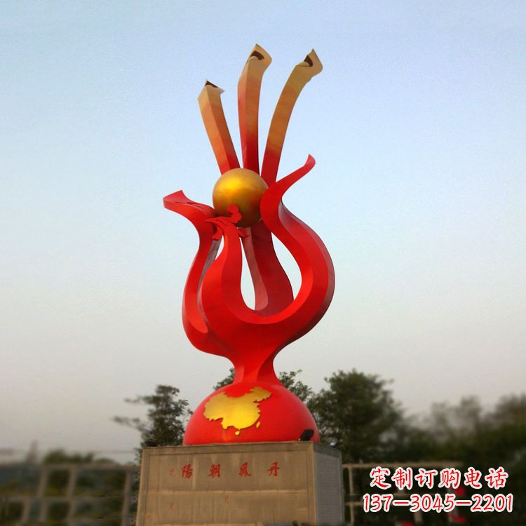 内江精美不锈钢凤凰雕塑