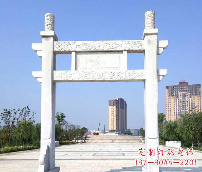 内江单门景区石牌楼