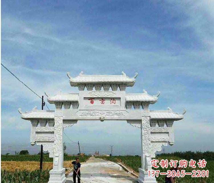内江西方风格石牌坊石雕