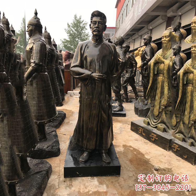 内江当代大文豪鲁迅先生仿铜雕塑