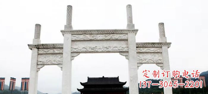 内江道路大理石牌坊 (3)