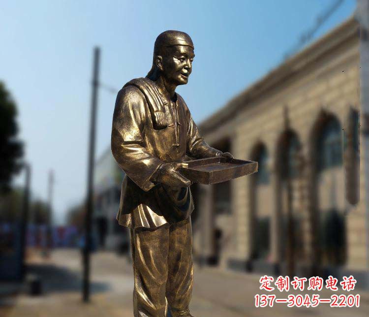 内江店小二人物铜雕1
