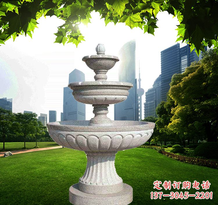 内江跌水盆石雕喷泉