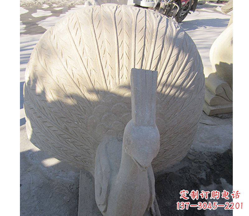 内江优雅高贵的孔雀石雕