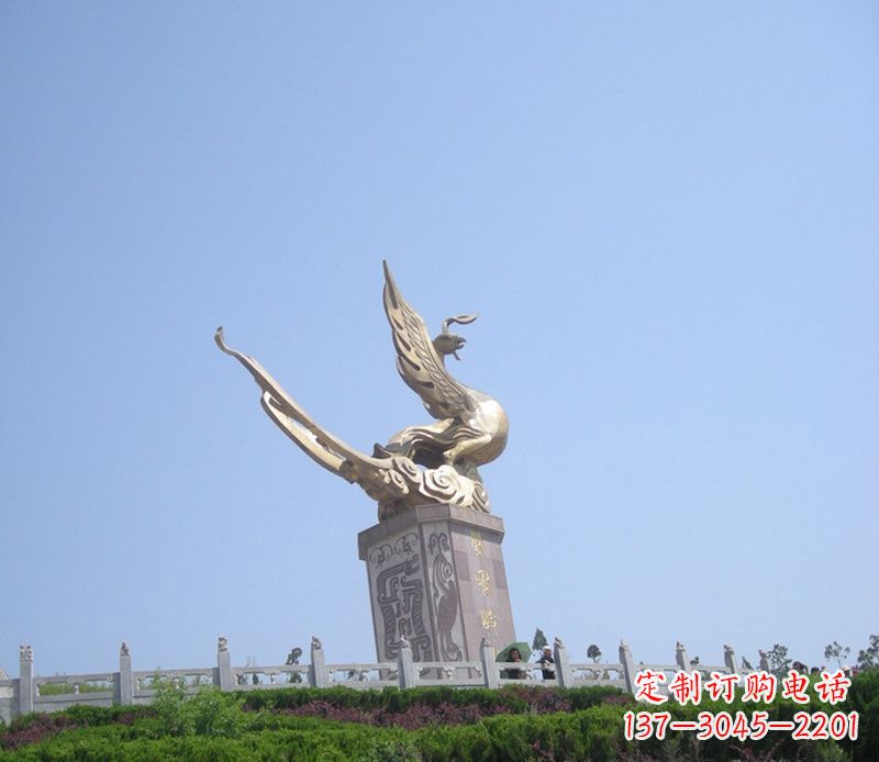 内江动物凤凰铜雕