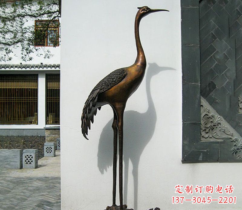 内江仙鹤雕塑,精美绝伦,艺术动人