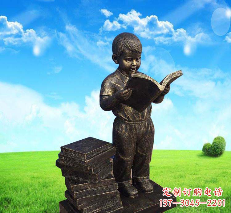 内江记忆中的男孩——铜雕塑