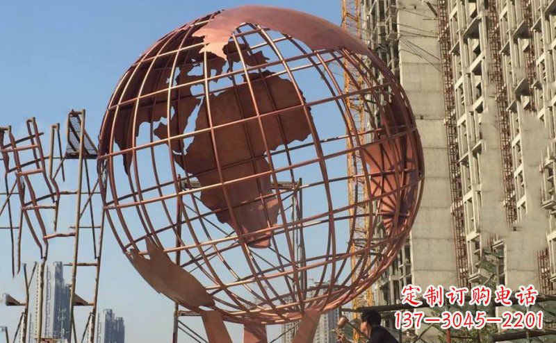 内江锻铜不锈钢地球雕塑