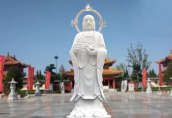 内江大理石地藏菩萨雕塑象征佛法的传承
