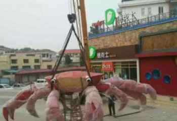 内江11英寸不锈钢螃蟹雕塑