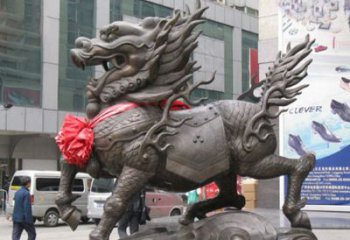 内江动物麒麟铜雕塑222