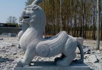 内江独角兽雕塑，神兽石雕带你穿越回古老神话中