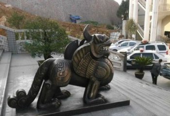 内江独角兽法院神兽铜雕