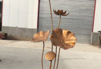 内江锻铜荷花雕塑112