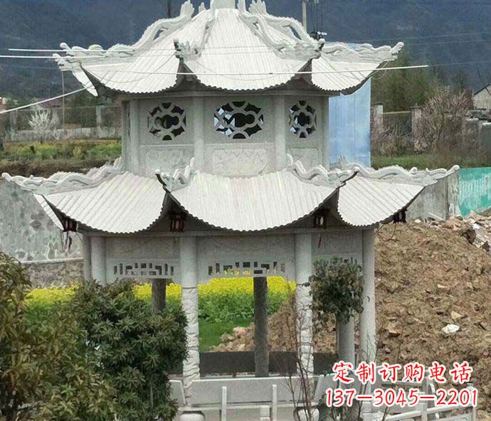 内江古典凉亭石雕