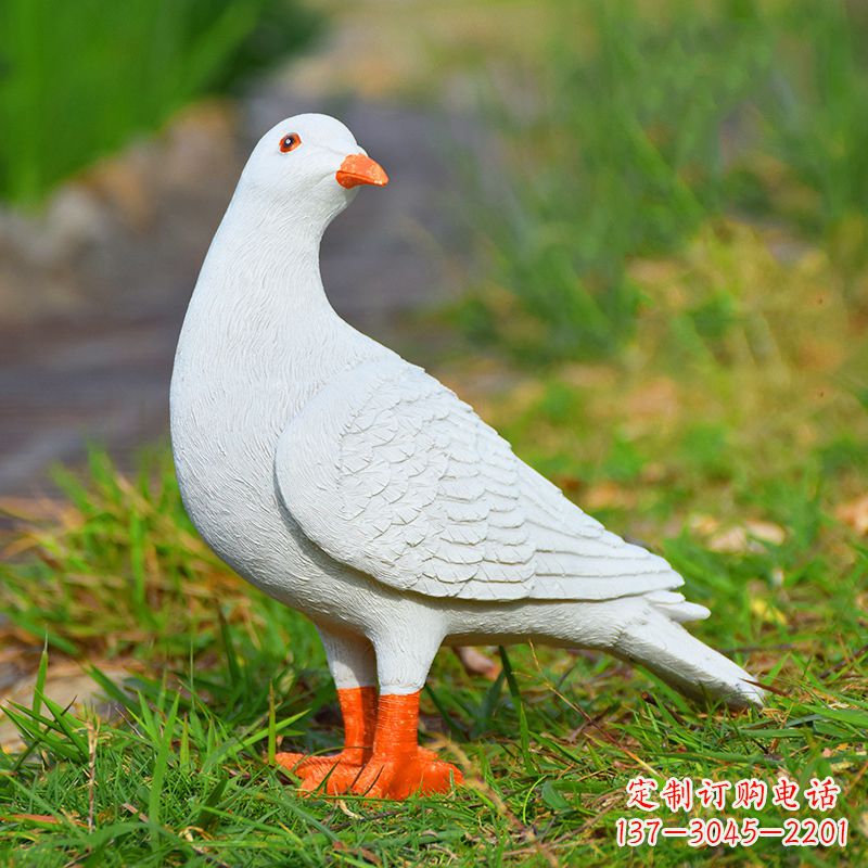 内江和平鸽雕塑传递和平与希望的象征