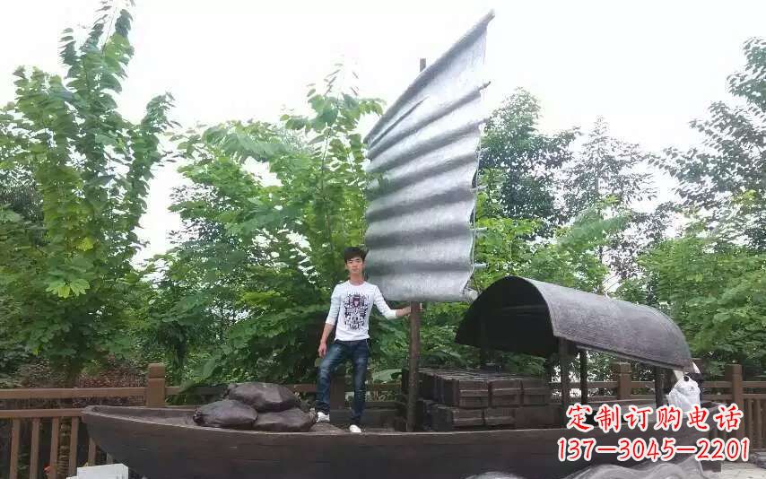 内江帆船景观铜雕