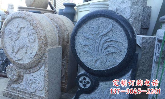 内江仿古抱鼓石招财石门墩
