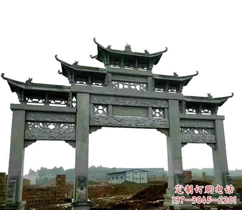 内江仿古道路牌坊石雕