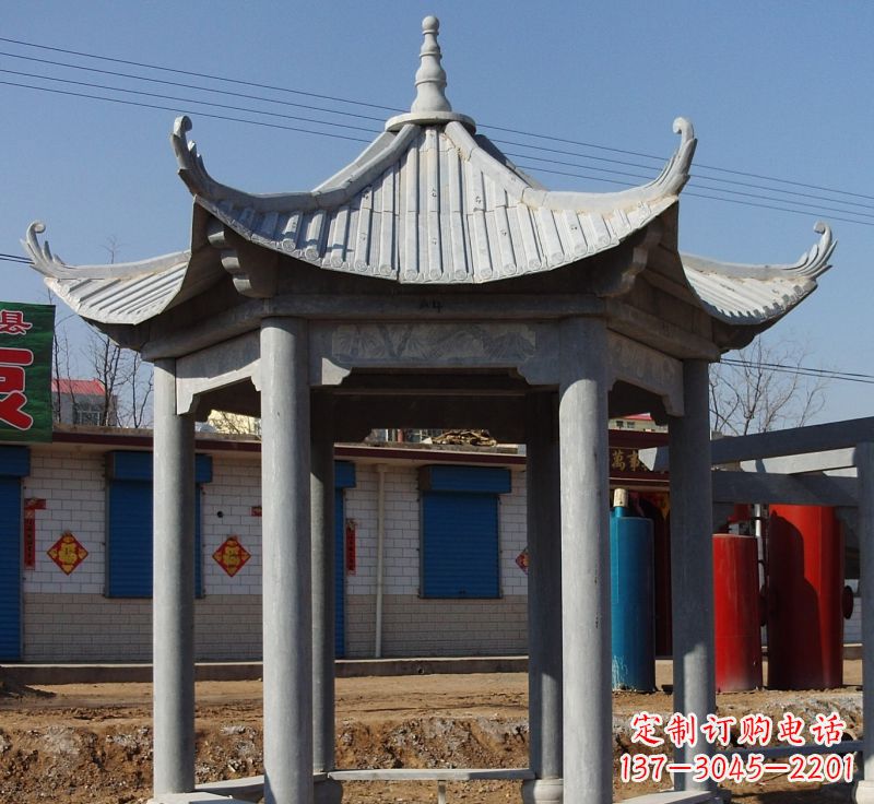 内江精美仿古石雕凉亭
