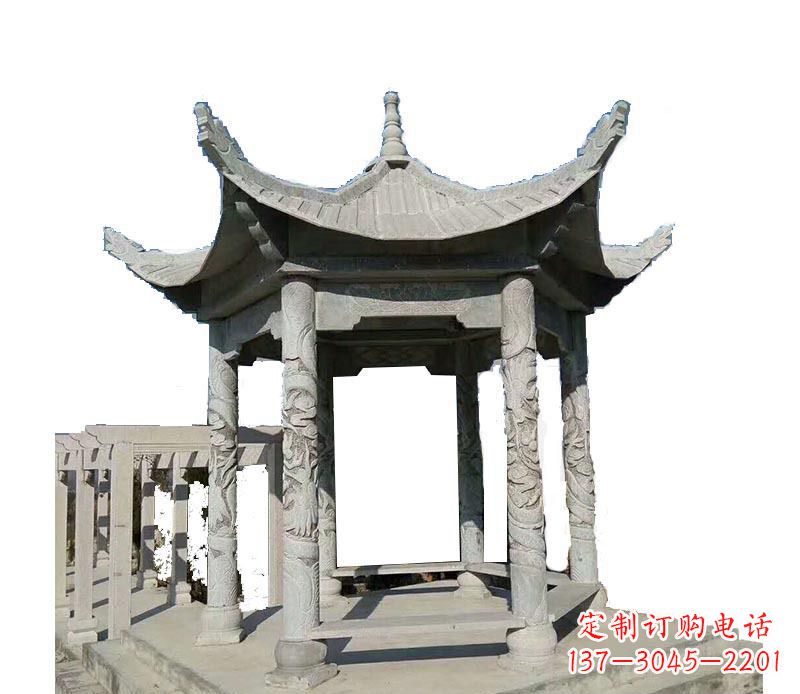 内江传统风格凉亭石雕