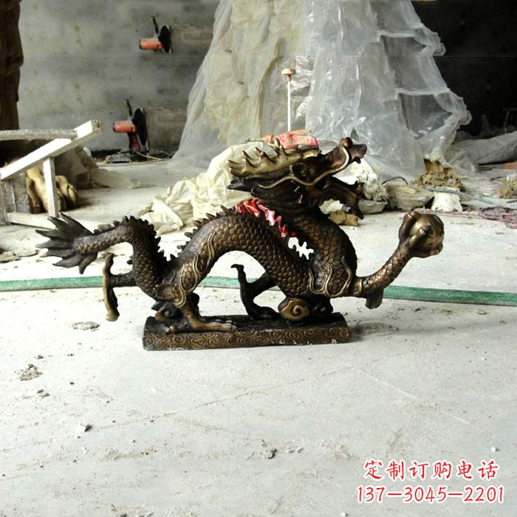 内江精美仿古龙铜雕塑