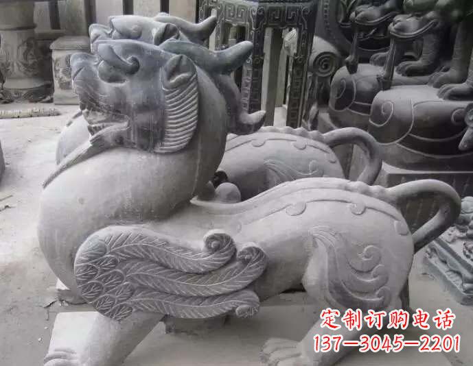 内江仿古貔貅石雕 (2)