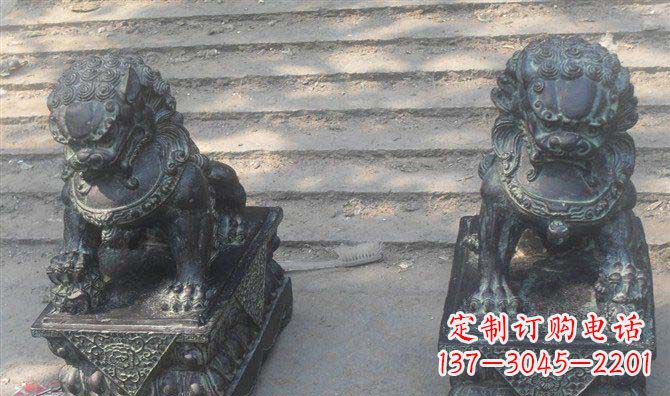 内江仿古狮子铜雕