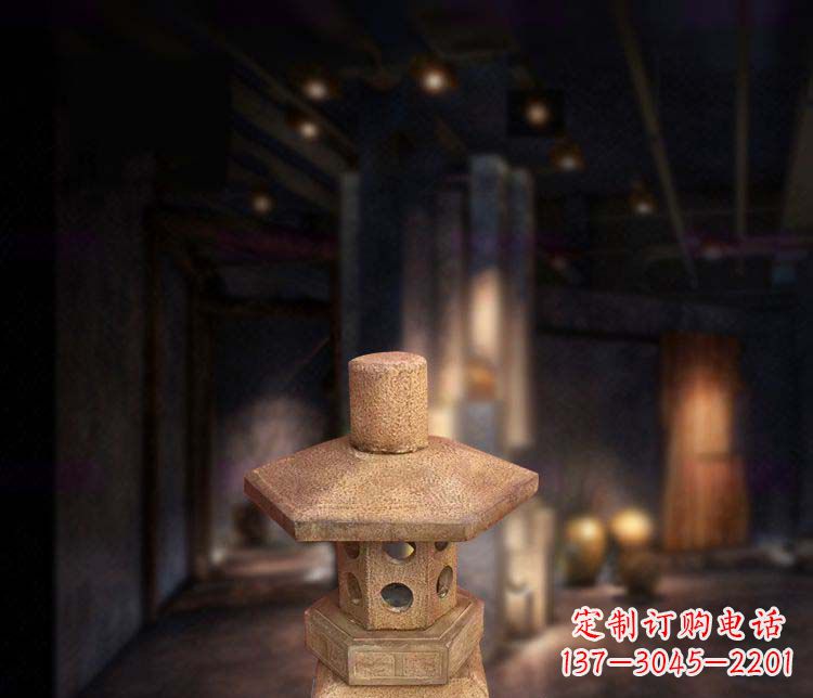 内江仿古石灯公园石雕