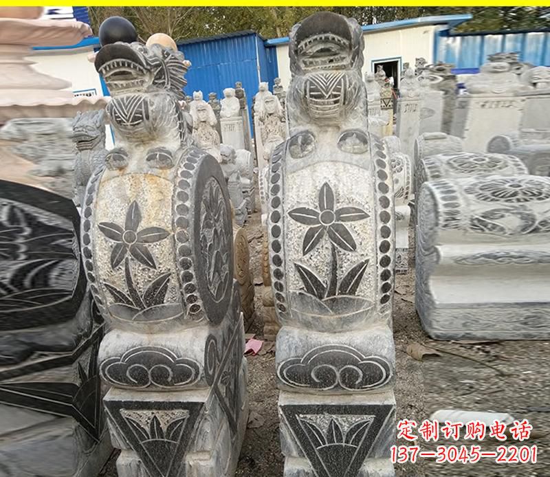 内江仿古石门墩雕塑,传承历史文化