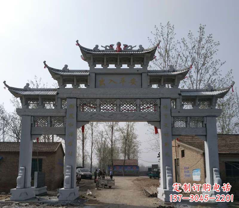 内江仿古石牌坊石雕
