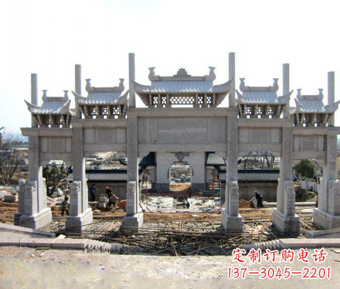 内江仿古牌坊雕塑,定制专属你的古典魅力