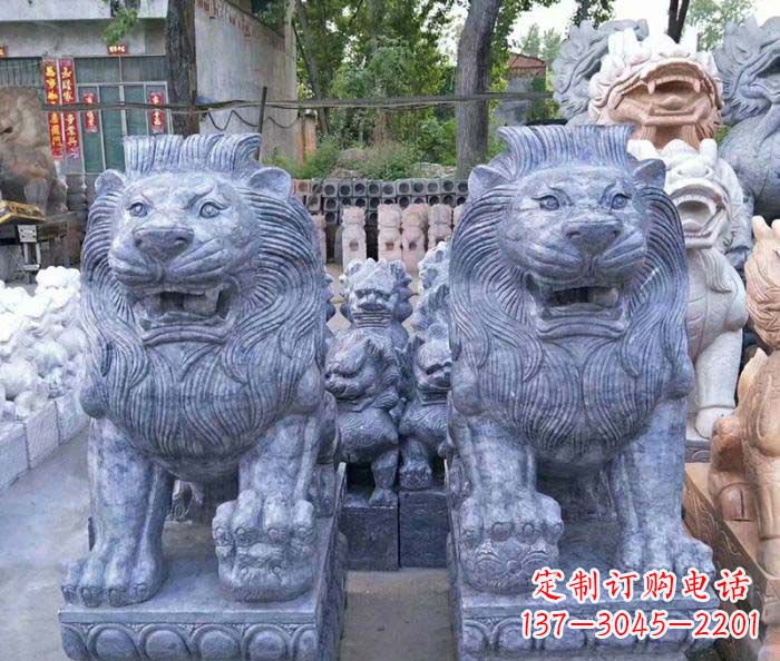 内江仿古欧式石雕狮子
