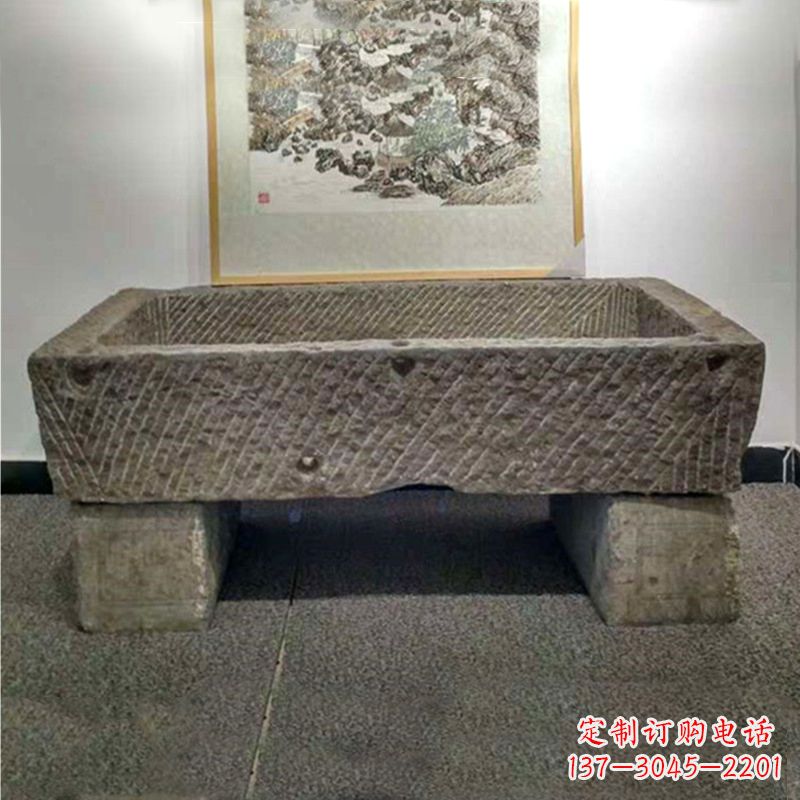 内江仿古做旧石雕石槽