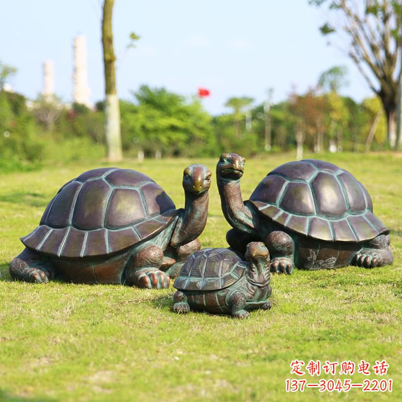 内江仿铜做工精美的乌龟雕塑摆件