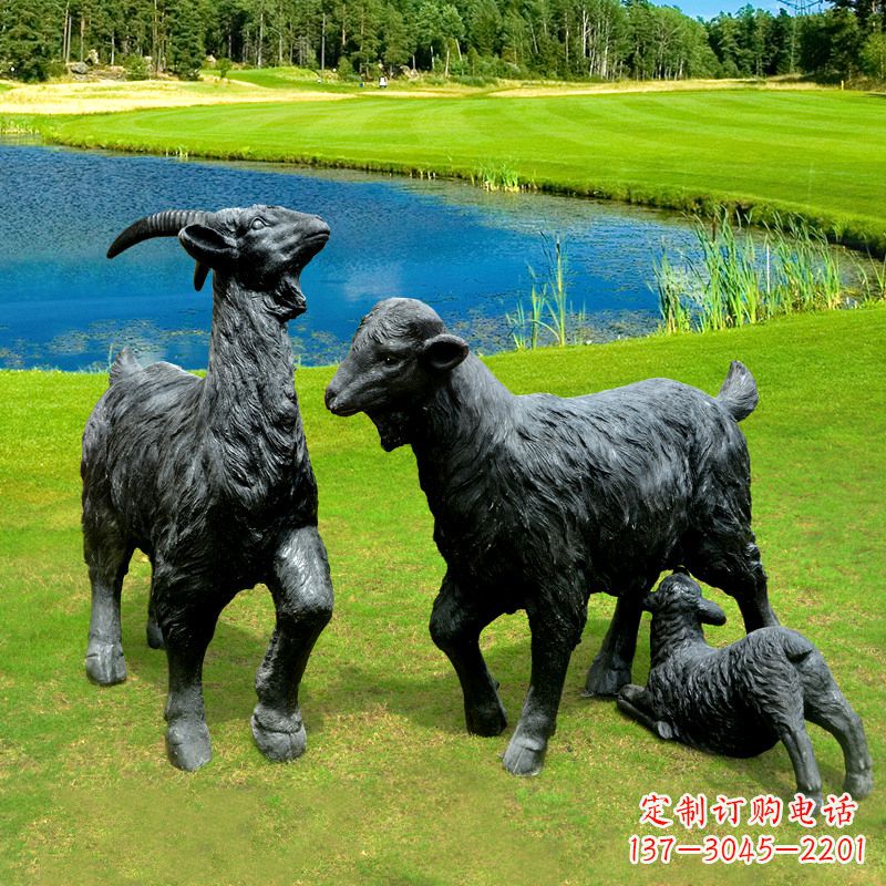 内江 雕刻经典,匠心独具,黑山羊雕塑