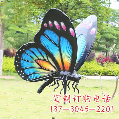 内江仿真蝴蝶_蓝色款105x78x110