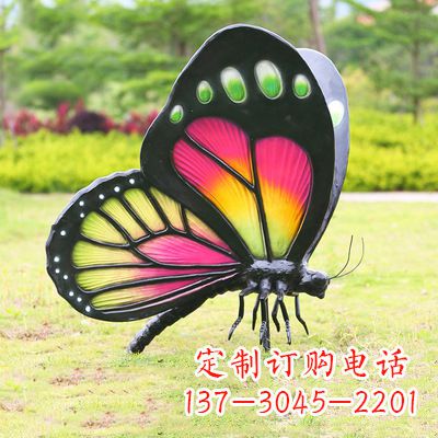 内江仿真蝴蝶_品红色款405x78x110