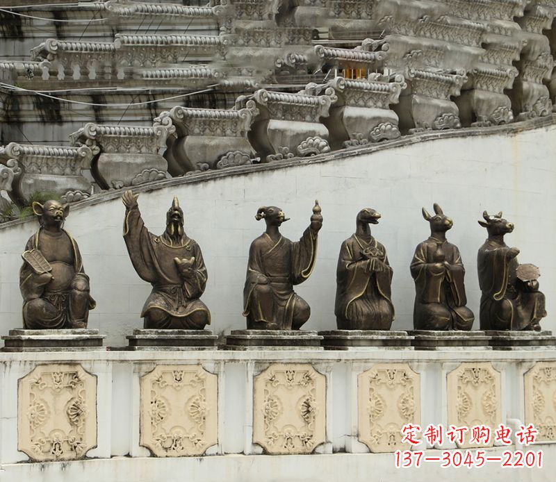 内江十二生肖铜雕塑定制
