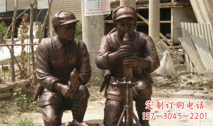 内江英勇勇士铜雕