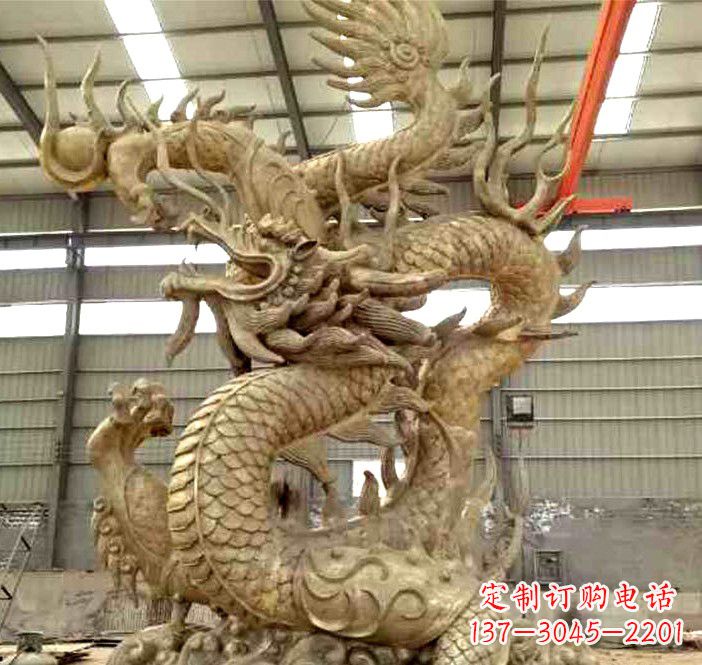 内江精美铜龙雕塑