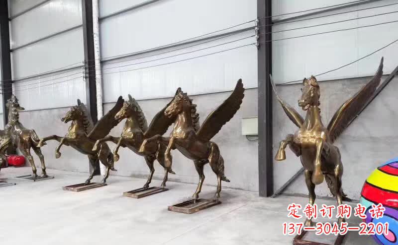 内江精美绝伦的飞马铜雕