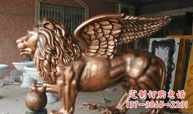 内江飞狮玻璃钢动物雕塑