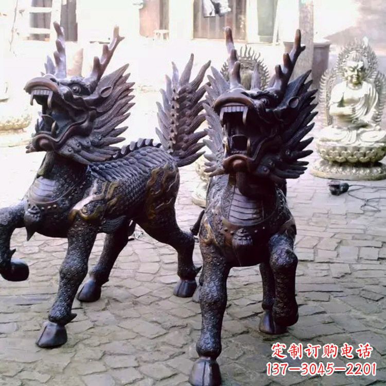 内江麒麟雕塑——标志着繁荣与和谐的象征