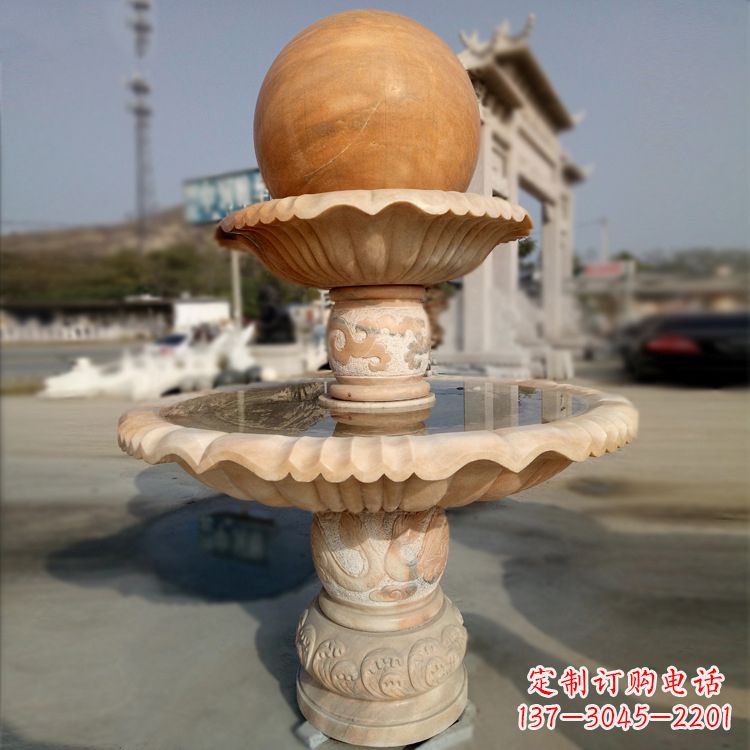 内江精致的风水球石雕塑