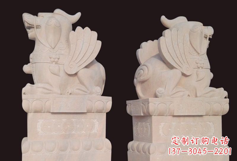 内江福星象征吉祥幸福高照貔貅石雕