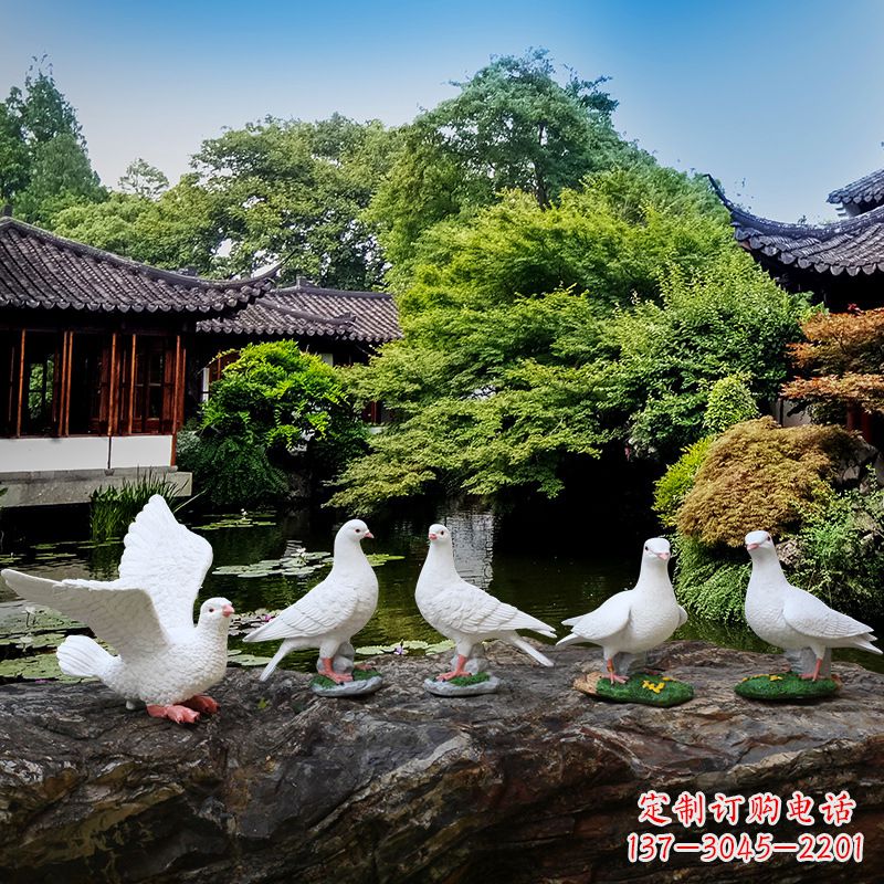 内江令人惊艳的鸽子雕塑